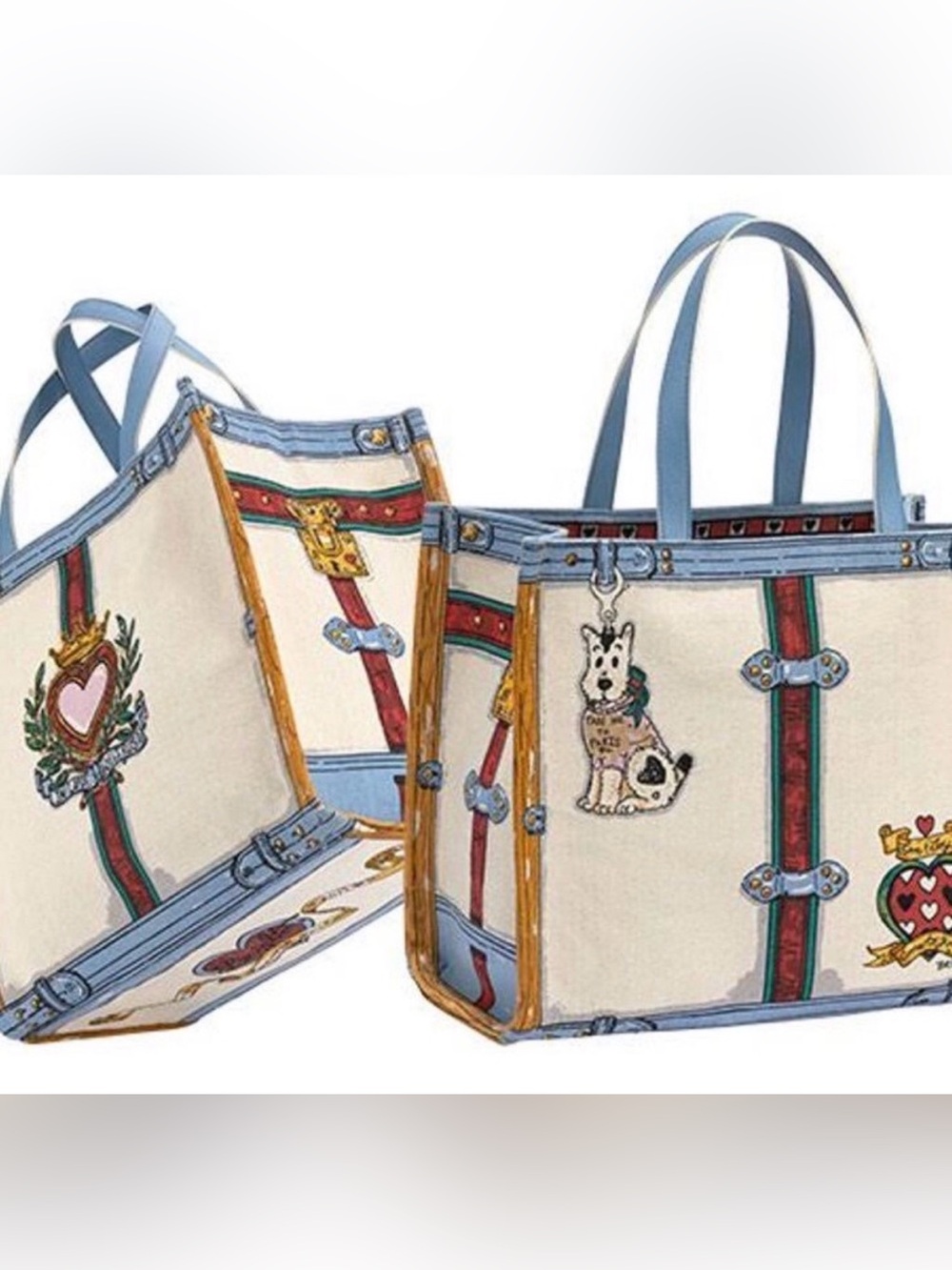 NWT Brighton Canvas Tote Bag, In Love We Trust